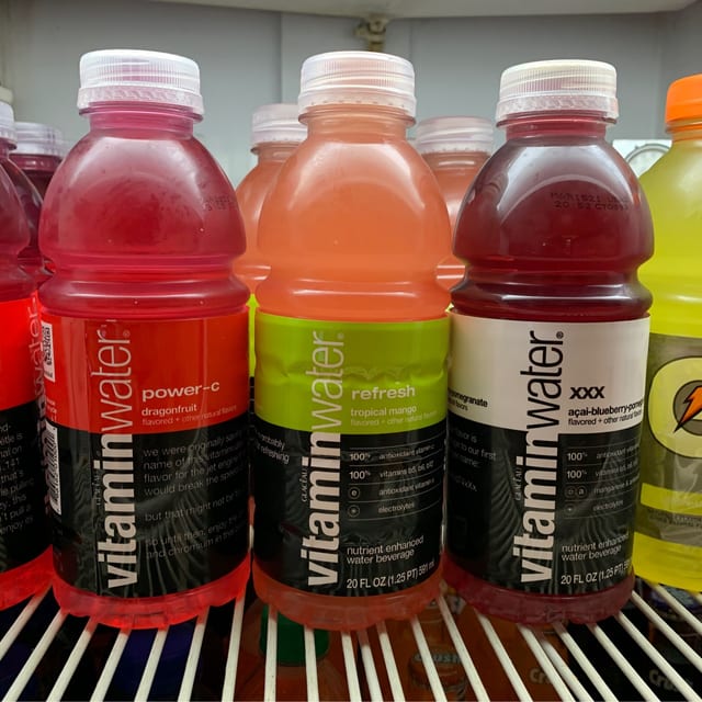 Vitamin Water (Dragon Fruit, Mango, Blueberry Pomegranate).