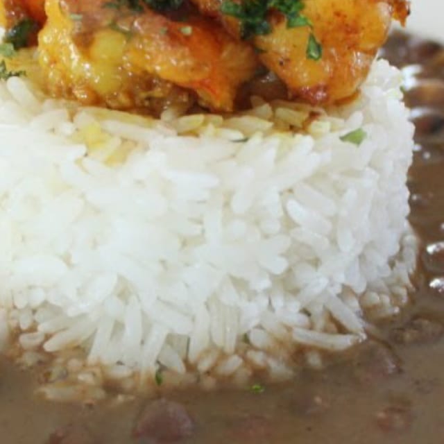 White Rice Platter